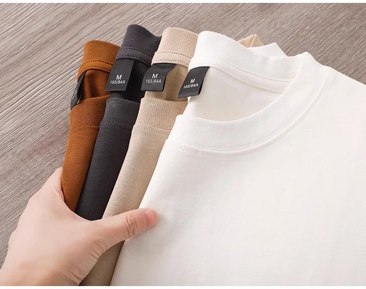 Bird Family Men's Heavyweight Double Yarn Combed Short Sleeve T-shirt - Summer Trend