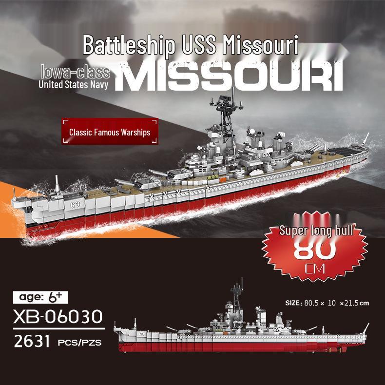Xingbao Military Series Aircraft Carrier Destroyer Educational Building Blocks Toy for Boys