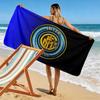 FC Internazionale Milano Print Beach Towel, Large Soft Quick Dry Towel for Beach Camping Swimming