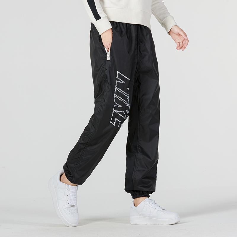 Nike Casual Elastic Waist Sports Pants Men Bottoms Black DQ6189-010