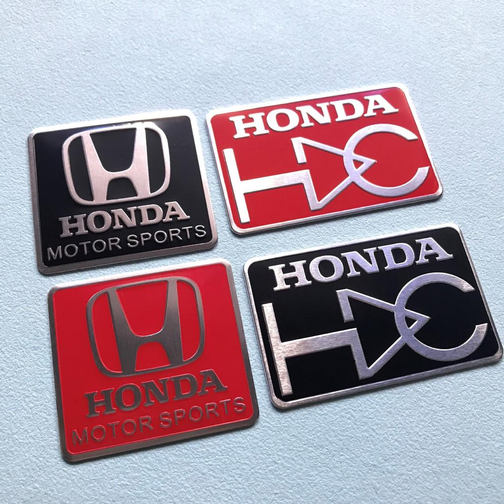 CPR1 Honda Aluminum Car Body Fender Trunk Decal Badge for Civic FIT Accord CRV CRZ CRX HRV Odyssey City B-Series D-Series H-Series Rs