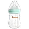 Aubeni 150ML Wide Mouth Glass Baby Bottle, Anti-Choke & Anti-Colic, for Newborns 0-6 Months