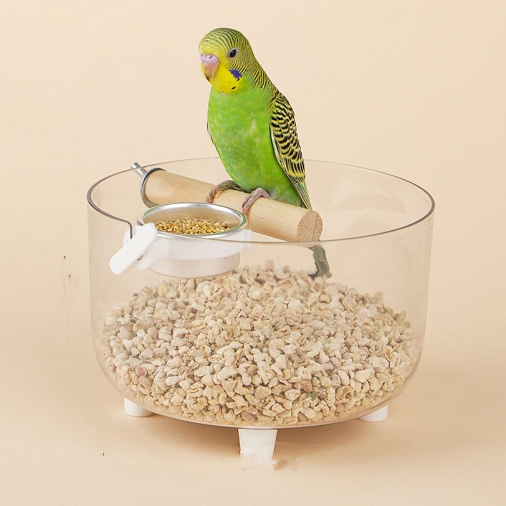 

Removable Tray Parrot Desktop Stand Transparent Parrot Claw Platform Relieve Boredom Style A
