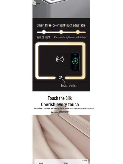 Smart Multifunctional Bedside Safe: Minimalist Square Design for Bedroom and Living Room