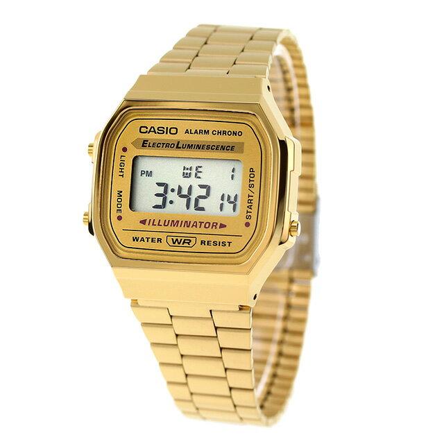 Casio A168WG-9W Vintage Overseas Model Mens Wristwatch Digital Gold Stylish Waterproof Gift Practical Men