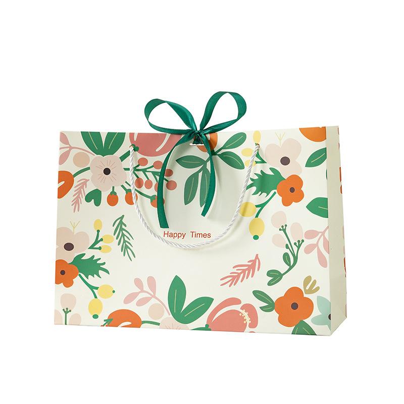 Small Fresh, Gift Bag, Handbag, Light Green, Packaging Bag, Cosmetics Bag, Gift, Ribbon