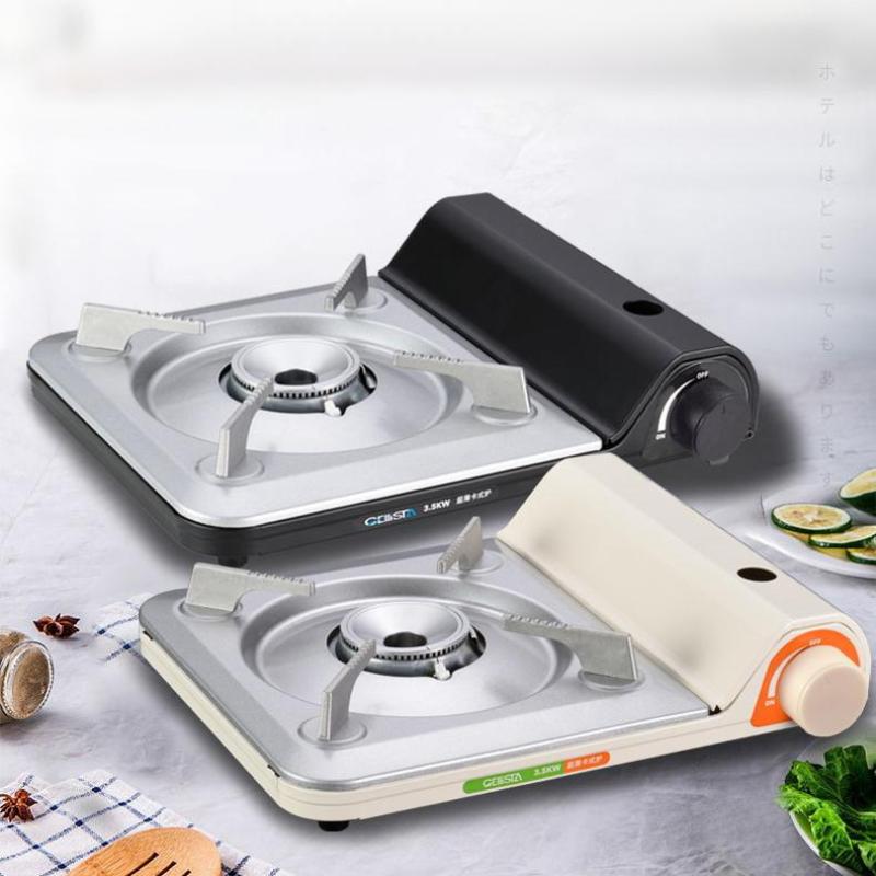 Portable Outdoor Cassette Stove Butane Gas Stove For  Pot Bbq Camping Cooking Lightweight Compact Design Portable Gas Stove