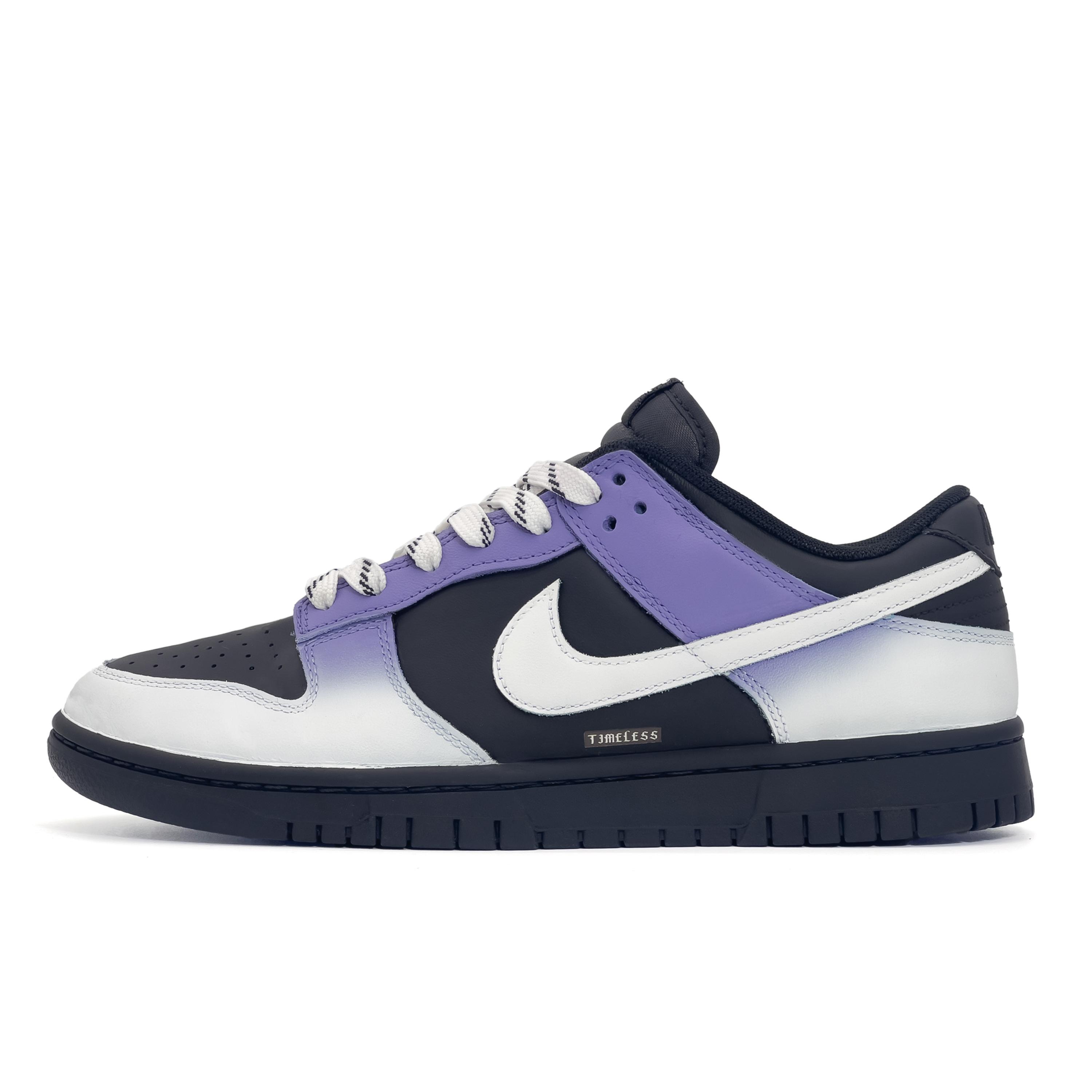 

Nike Dunk Unseen Space Leather Low top Skateboard Shoes Men s Black White Purple IO7606-010(Team2385-) 41