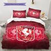 Biancheria da letto con motivo FC Twente Enschede Decorazione per la casa Regalo di compleanno ( 1 copripiumino + 2 federe, senza imbottitura),merchandising per fan.