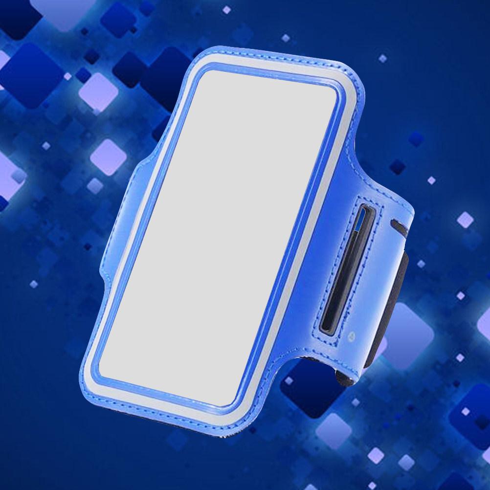 Mobile Phone Arm Band Blue Neoprene Adjustable Strap Outdoor Sports Running Storage Bag Cell Phone Armband 6