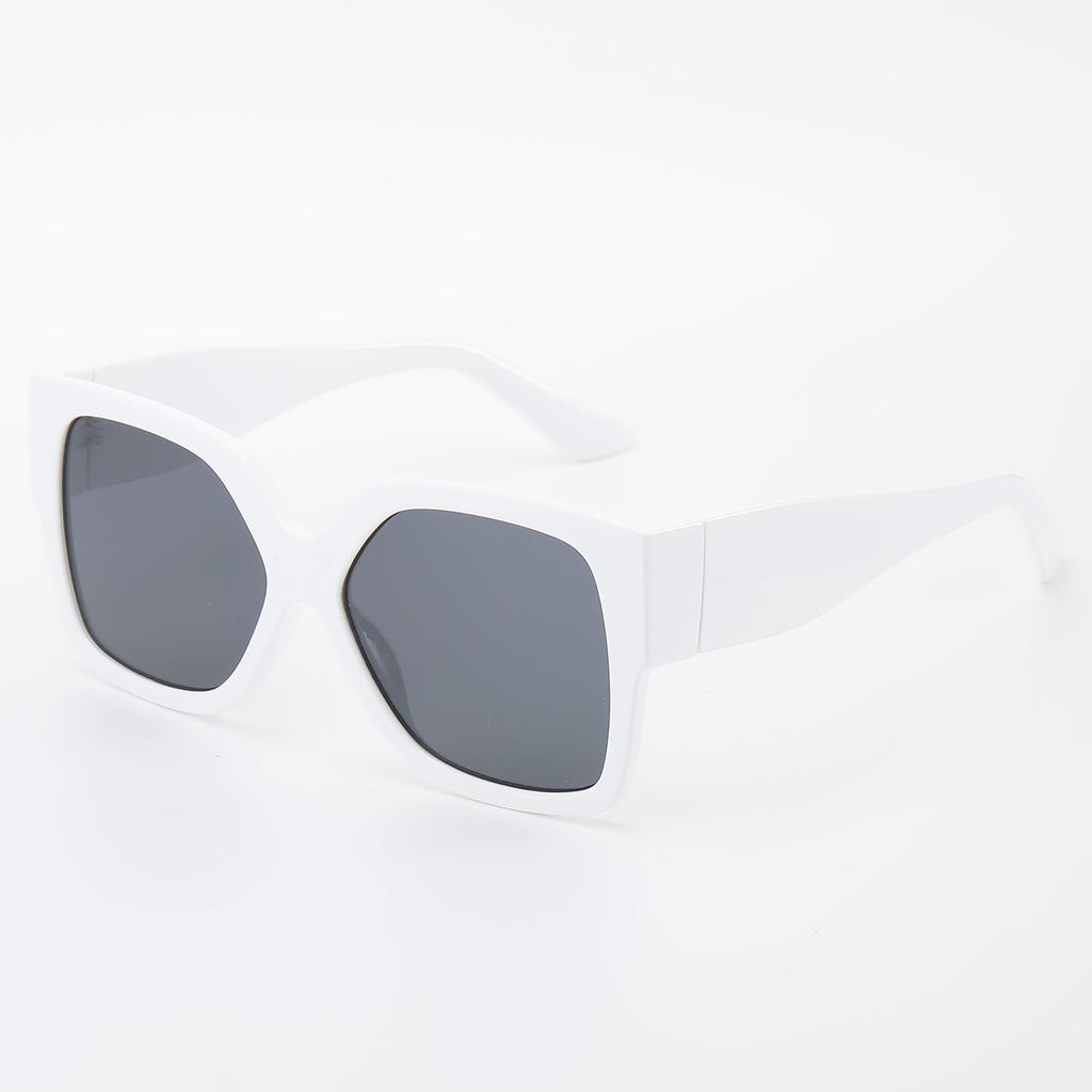 Double Beam Fashionable Sunglasses Vintage Black Square Sunglasses Woman Luxury Brand Small Rectangle Sun Glasses Clear Mirror