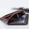 Ultrathin Mini Card Holder Pu Solid Color Simple Wallets Men Purse Multi-Cards Credit Card Coin Short Purse For Male