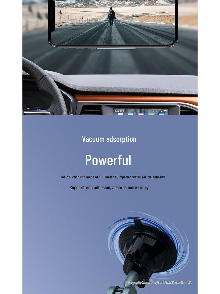 Anti-Shake Suction Cup Phone Holder for Car and Sports Live Streaming