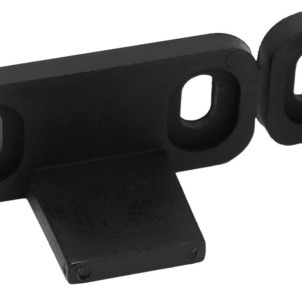 2pcs Black Barn Door Floor Guide POM Floor Mounted Guide Sliding Door Bottom Guide  Bypass Doors