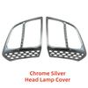 Car Upgrade ABS Chrome Car Accessories Plated Head Lamp Cover Trim Paste Style For ISUZU DMAX D-MAX 2003 2004 2005 2006