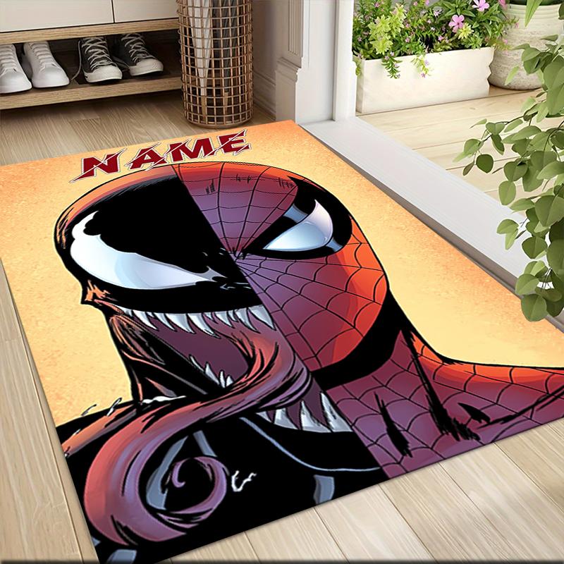 Custom Name "Spider-Man: Wonder" Carpet Rug Customizable Soft Washable Anti-Slip Home Living Room Sofa Mats Personalized Rug. 0909299