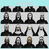 Creepy Scream gezichtsmaskercollectie, Halloweenkostuum, latex enge rekwisieten voor feestjes