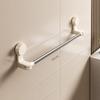 Wall-Mounted Suction Cup Towel Rack Waterproof Shower Slipper Hanger Bathroom Towel Rod  Kitchen