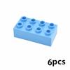 MOC Big Size Bulk Bricks Thick Building Blocks Educational Kid Creative Toys Slope Thin Large Particles Compatible With Duploes
