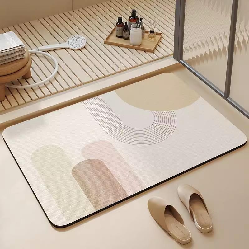 Diatomaceous Earth Quick-drying Anti-slip Water Absorbent Bathroom Door Mat