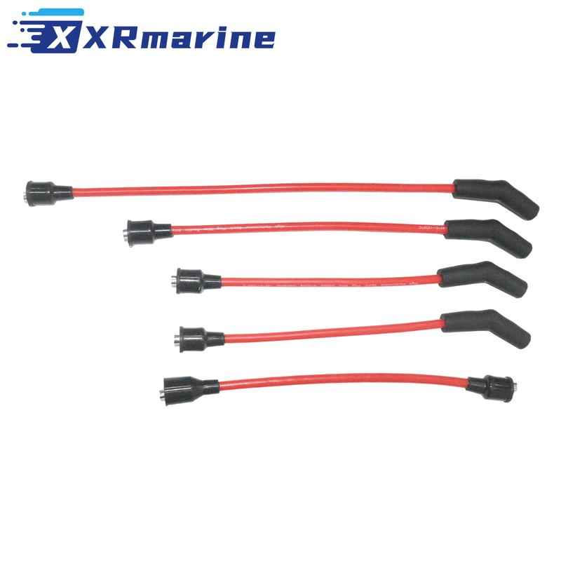 Spark Plug Wire Set 84-813720A5 For Mercruiser 110 120 140 3.0LX 84-816761Q5 816761A5 43376A5 Sierra 18-8800-1 Mallory 9-28020