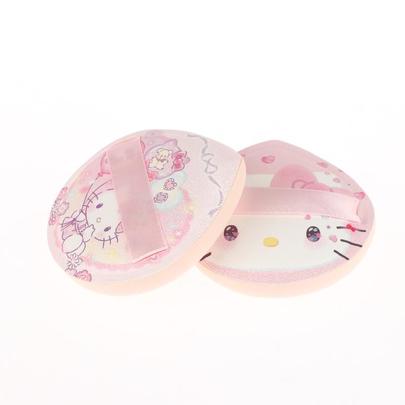 Kawaii Animation Sanrio Cartoon Pattern Hello Kitty Air Cushion Powder Puff Dry And Wet Use Sponge Makeup Setting Makeup Tool
