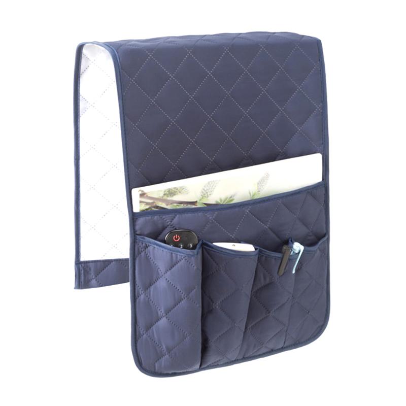 Sofa Armrest Organizer With 5 Pockets And Cup Holder Tray Couch Armchair Hanging Storage Bag For Tv Remote Control Cellphone