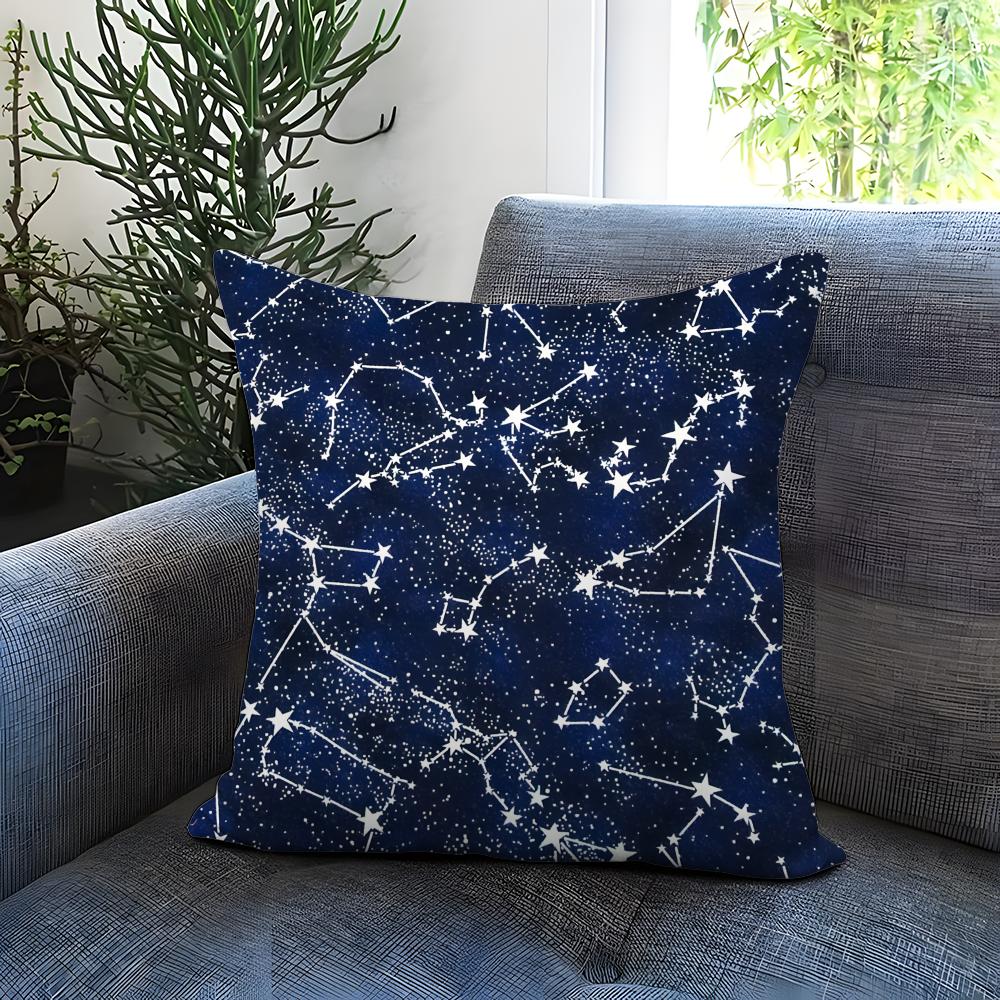 Starry Sky Texture Cushion Cover Comfortable Reversible Pillow Cover Ideal for Car Sofa Bedroom  Beyond