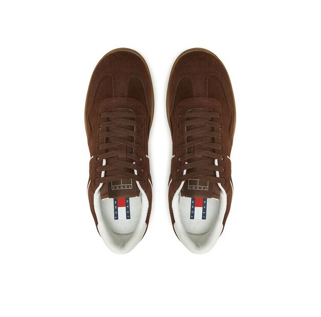 Мужские кроссовки Tommy Jeans The greenwich замша em0em01516 коричневые