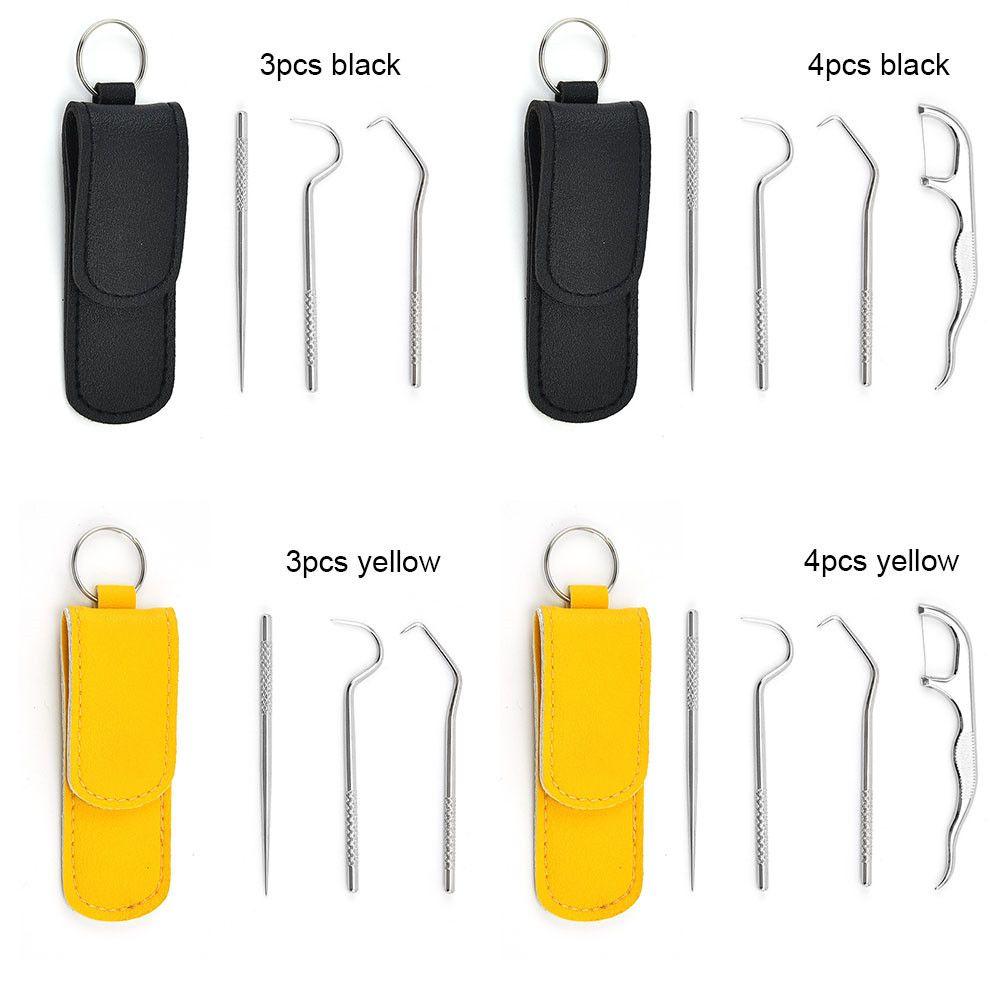 Care Zahnstocher Set Wiederverwendbarer Zahnstocher Zahnseide-Artefakt Mundreinigungs-Werkzeuge