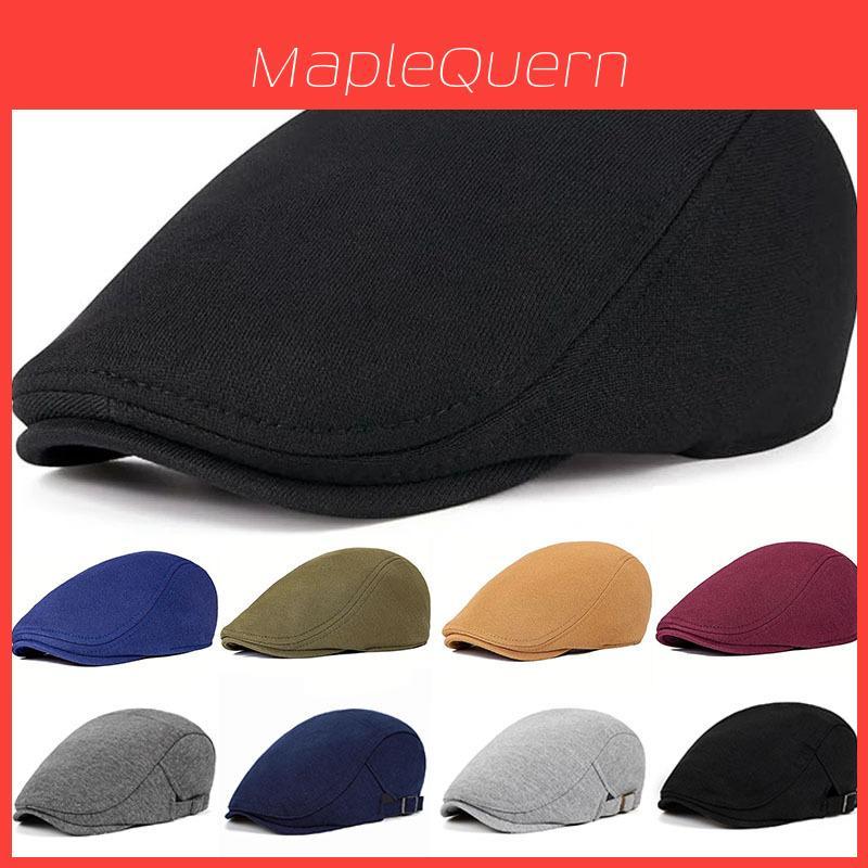 Classic Breton Hat Men Women Vintage Cotton Sun Protection Foldable For Spring Autumn