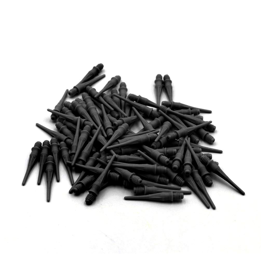 CUESOUL TOUCH-2BA soft tip dart points, 80 pieces, black чёрный