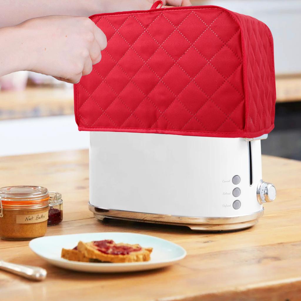 Toaster Cover Washable Bread Maker Protective Cover Dust-Proof Toaster Machine Cover 11.5x8x8 Inches for 2-Slice Toaster Kitchen
