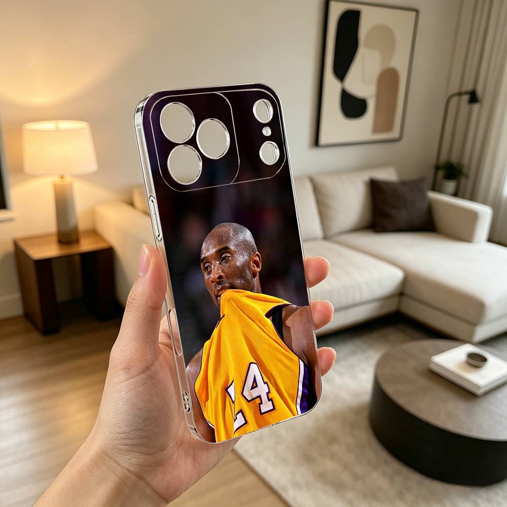 Basketball K-Kobe B-Bryant 24 Handyhülle Für iPhone 17 16 15 14 13 12 11 Mini Pro Max Plus Transparente Hülle