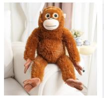 30Cm Lifelike Monkey Orangutan Plushies Dolls Cartoon Gorilla Plush Stuffed Animal Toy Room Decor