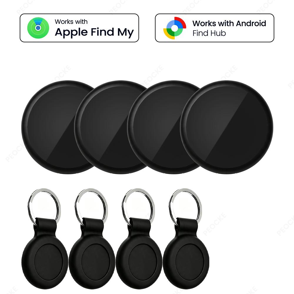 Dual System Smart Location Tag Alternative To AirTag Anti-Lost Bluetooth GPS Tracker Works with Apple Find My Google Find Hub