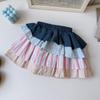 Korean Summer Colorful Vest & Layered Skirt Set for Baby Girls