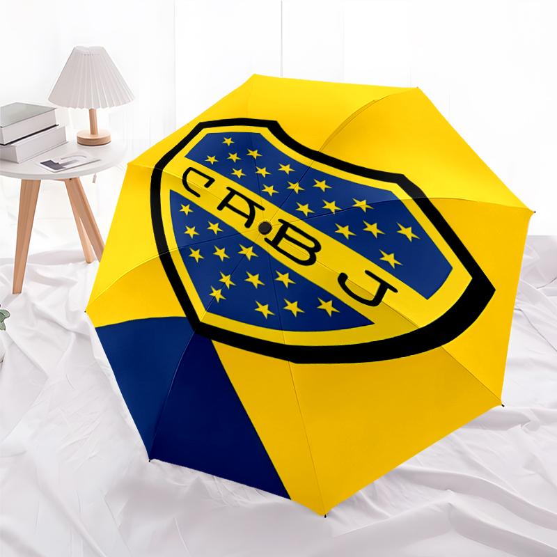 Printed Club Atlético Boca Juniors Printed Folding Umbrella,Outdoor,Leisure,And Travel Umbrella,Durable Umbrella Fabric,Birthday And Holiday Gift