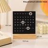 Acrylic Calendar Stand Wooden Base Desktop Calendar Nordic Perpetual Calendar  Desktop Ornament