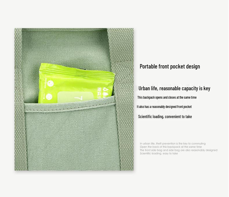 16-oz Japanese-Korean Style Women's Canvas Tote: Single Shoulder, Crossbody, Large Capacity Handbag