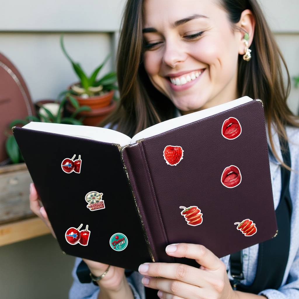 35pcs Vintage Fruit Stickers Retro Music DIY Stickers Graffiti Decals For DIY Phone Guitar Laptop Notebook Suitcase Cup Laptop