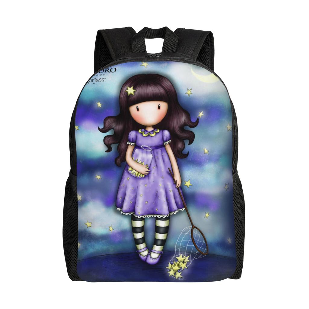 S-Santoro G-Gorjuss Rucksack für Männer Frauen Cooler Studenten Business Tagesrucksack Niedliche Puppen Spielzeug Laptop Computer Umhängetasche Geschenk