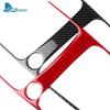 Real Soft Carbon Fiber Sticker For Seat Leon 2017 2018 2019 LHD RHD Car Gear Shift Outer Frame Panel Trim Interior Accessories