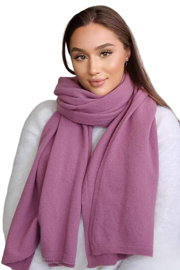 Scarf*01 Women' Woolen Color Lilac