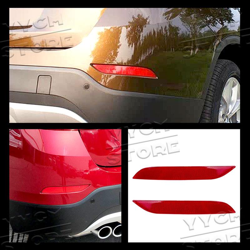 For BMW E84 X1 2013 2014 2015 Car Rear Bumper Brake Light Reflector Lamp 63147314883 63147314884 Red Lens Warning Strip