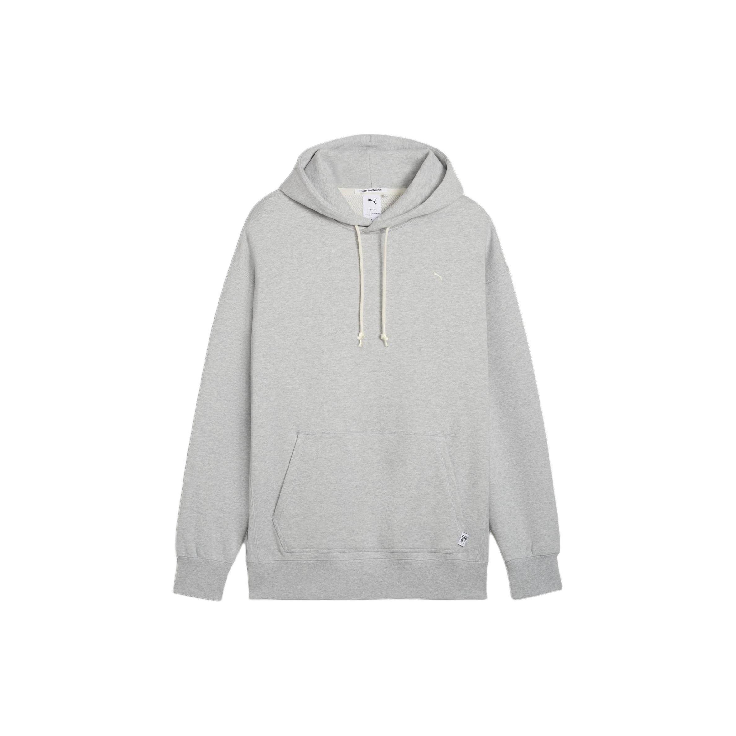 

Puma Mmq Solid Color Casual Oversized Hooded Long Sleeve Sweatshirt Men Sweatshirt Light-Gray 624011-04 S