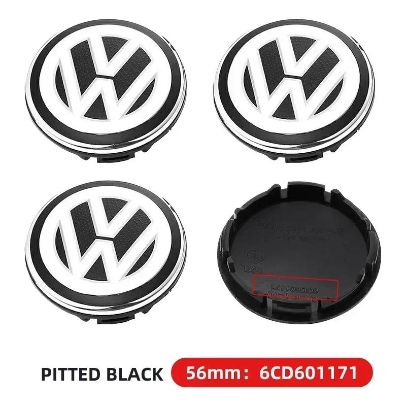 For VOLKSWAGEN VW GTI B6 2025 Hot For Volkswagen 4Pcs 56/65/66mm Car Wheel Center Hub Caps Cover Replacement Accessories For Vol