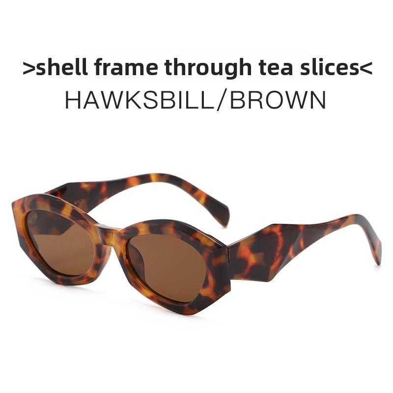 Geometric Style Sunglasses For Women Uv400 With Pc Material Stylish Streetwear