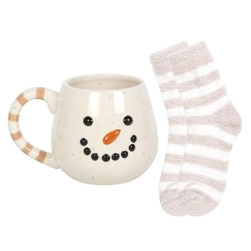 Something Different Schneemann-Tasse und Socken-Set