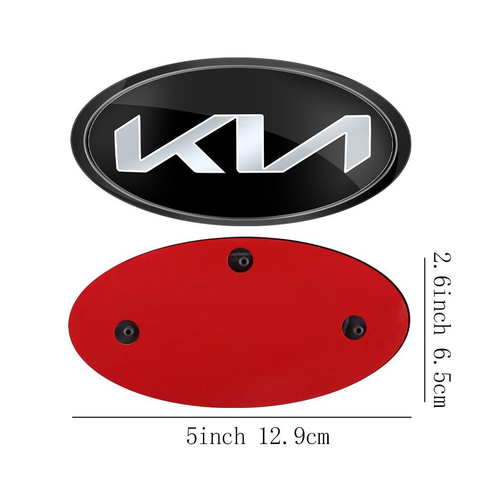 1 Stück Auto Frontklappe Emblem Heckklappe Abzeichen Aufkleber für Kia Rio Picanto Sportage Niro Morning Ceed Optima Seltos Sorento Cerato